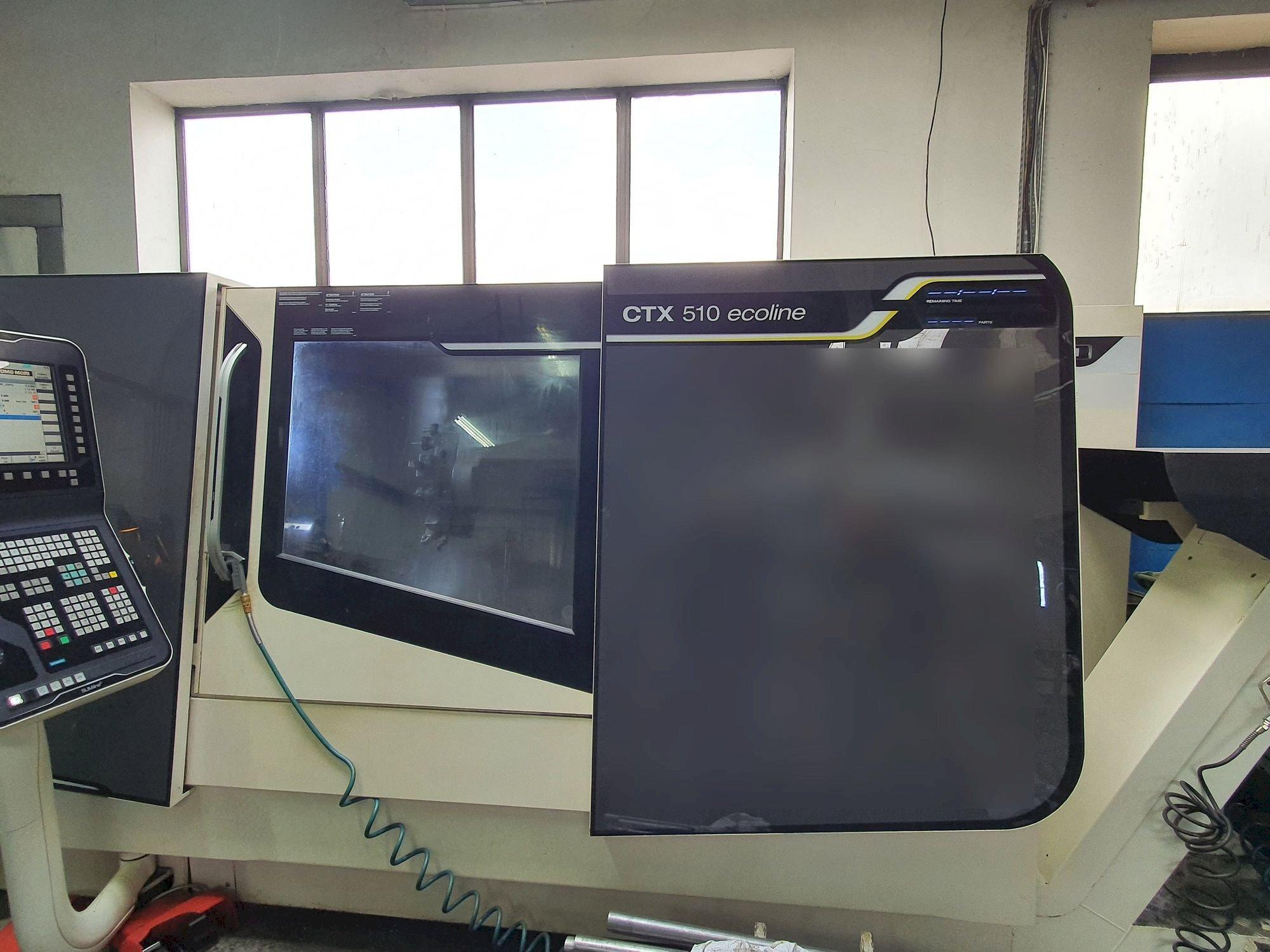 Vista Frontal  da DMG MORI CTX 510 V3 Ecoline  máquina