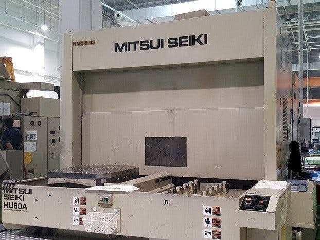 Vista Frontal  da Mitsui Seiki HU80A  máquina