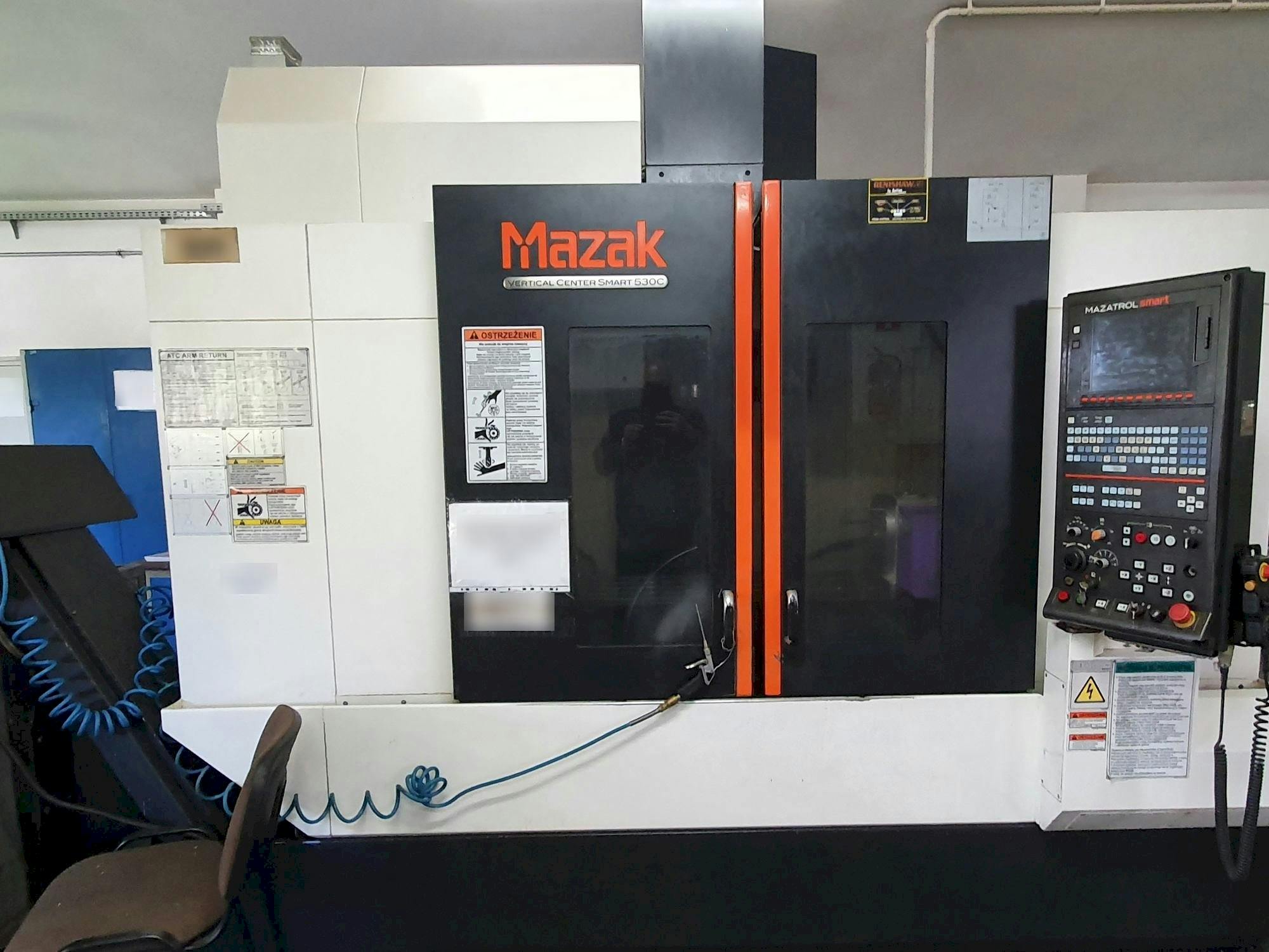 Vista Frontal  da Mazak Smart 530C  máquina