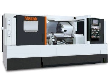 Vista Frontal  da Mazak QUICK TURN SMART 350M  máquina